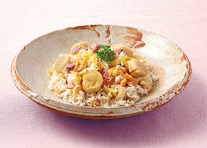 桜花入り 帆立貝柱すしの素