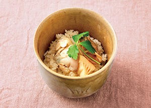 蛤と筍の炊き込みごはん